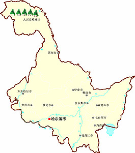 黑龙江地图