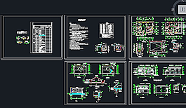 欧式三层别墅施工图图片