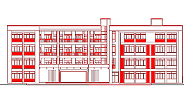 中心体育馆简易建筑施工图图片