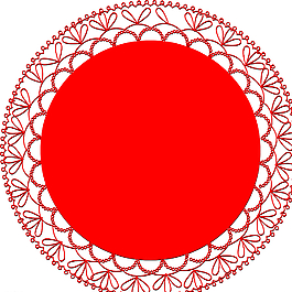 红色花边框图片