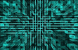 科技电路视图