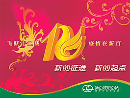 商场12周年庆吊旗