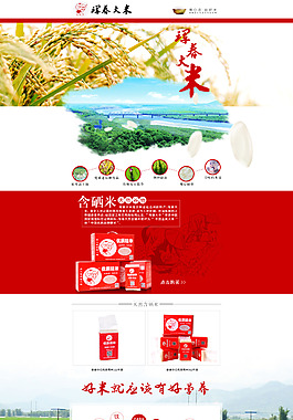 店铺首页 淘宝首页  大米首页