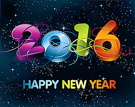 2016新年数字图片