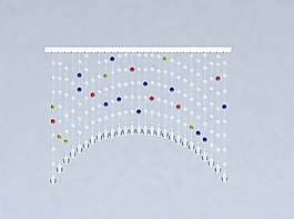水晶珠帘水晶隔断艺术图案珠帘门图片