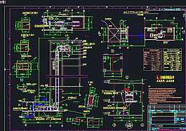 垂直皮带机CAD机械图纸图片