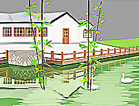 卡通江南水乡flash动画