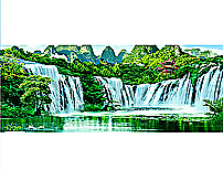 飞鸟山水动画flash素材