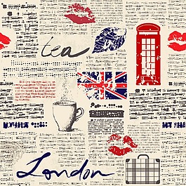 英伦时尚背景