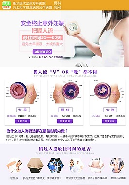 人流医疗网页模板