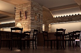 酒店中式餐厅装修模型