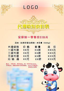 价格表