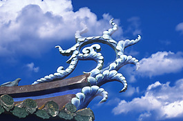 天空云层中国元素广告