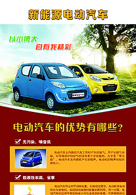 新能源电动汽车展架