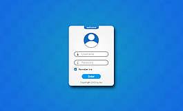 登陆框PSD