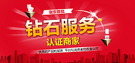 钻石服务店铺宣传海报