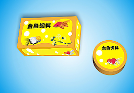 鱼饲料包装效果图设计图片