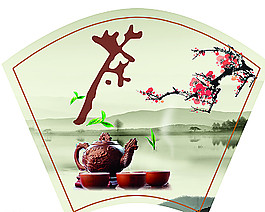 扇形画图片