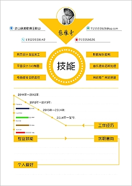 暖式简历模板