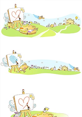 美术绘画场景