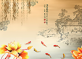 荷塘清趣图片