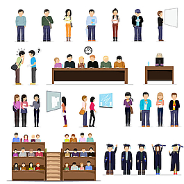 创意大学生人物图片