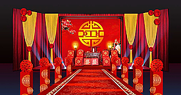 中式婚礼效果图图片