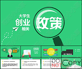 大学生创业推广动态模板017