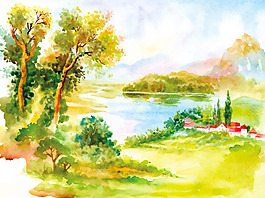 风景矢量图