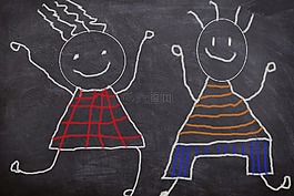 板,素描,粉笔
