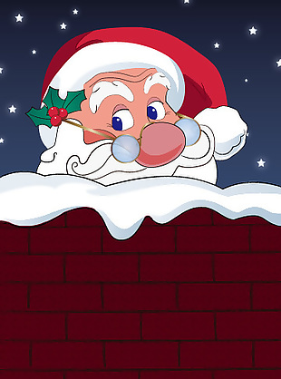 圣诞老人,烟囱,ho ho ho