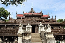 缅甸,曼德勒,庙