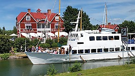 约塔运河,borensberg,运河的船