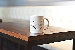 微笑,杯,咖啡