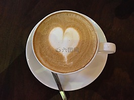 卡布奇诺咖啡,的barrista,心