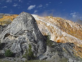 烧结,热,火山