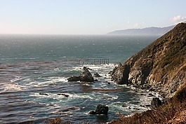 海,谁,岩