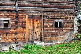 小木屋,假期,木