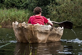 水,独木舟,小艇