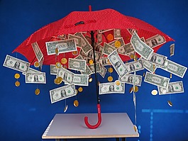 礼品,钱雨,美元雨