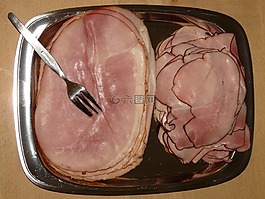 火腿片,火腿,蒸煮火腿