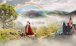 婚礼,婚姻,一天