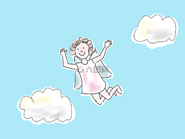 天使,漫画,费