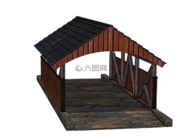 桥,木桥,通过