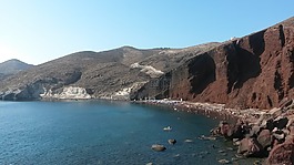 红海滩,圣托里尼,提拉