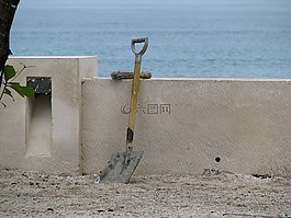 打破,刀片,沙