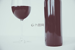 酒,瓶,受益
