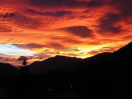 余辉,föhnstimmung,föhn 云