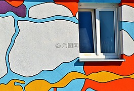 墙,颜色,艺术
