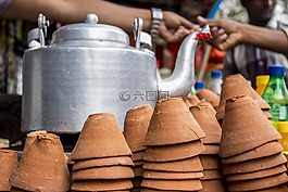 茶,茶摊,印度
